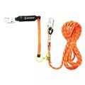 Safewaze V-Line 60ft Kernmantle Vertical Lifeline Assembly: Snap Hook, Rope Grab, EA Lanyard 019-7008